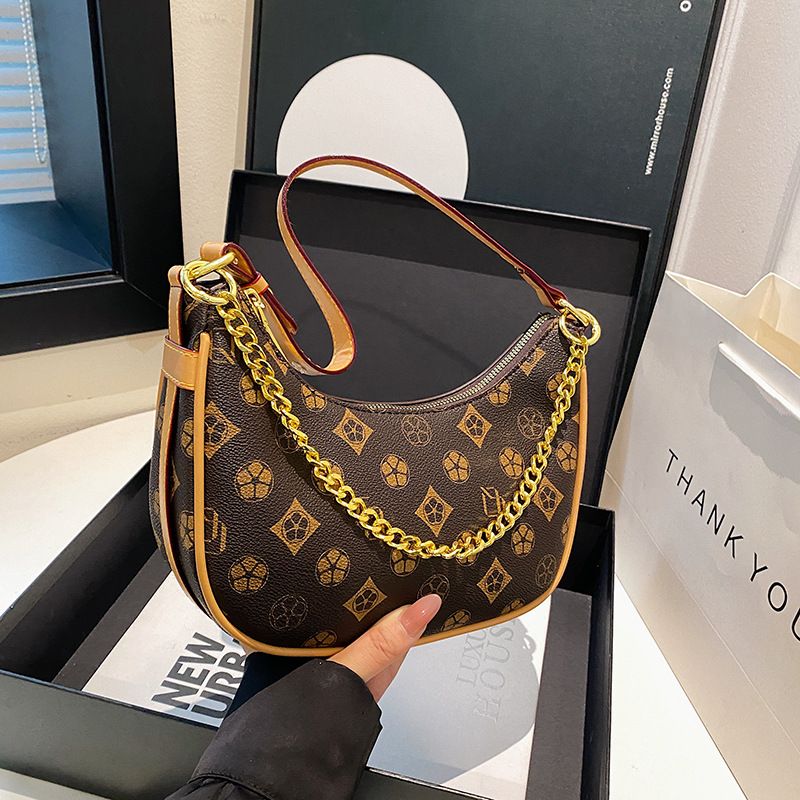 Soft Leather Underarm Versatile Single Shoulder Textured Crossbody High-End Handbag Classic Hobo Bag For Women_voghion.com