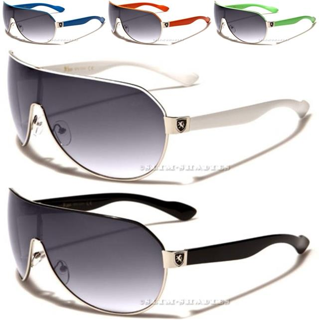 GAFAS DE SOL PILOTO DE DISEÑADOR KHAN L GRANDE NEGRO RETRO UV400 GRANDE HOMBRE MUJER NIÑOS_voghion.com