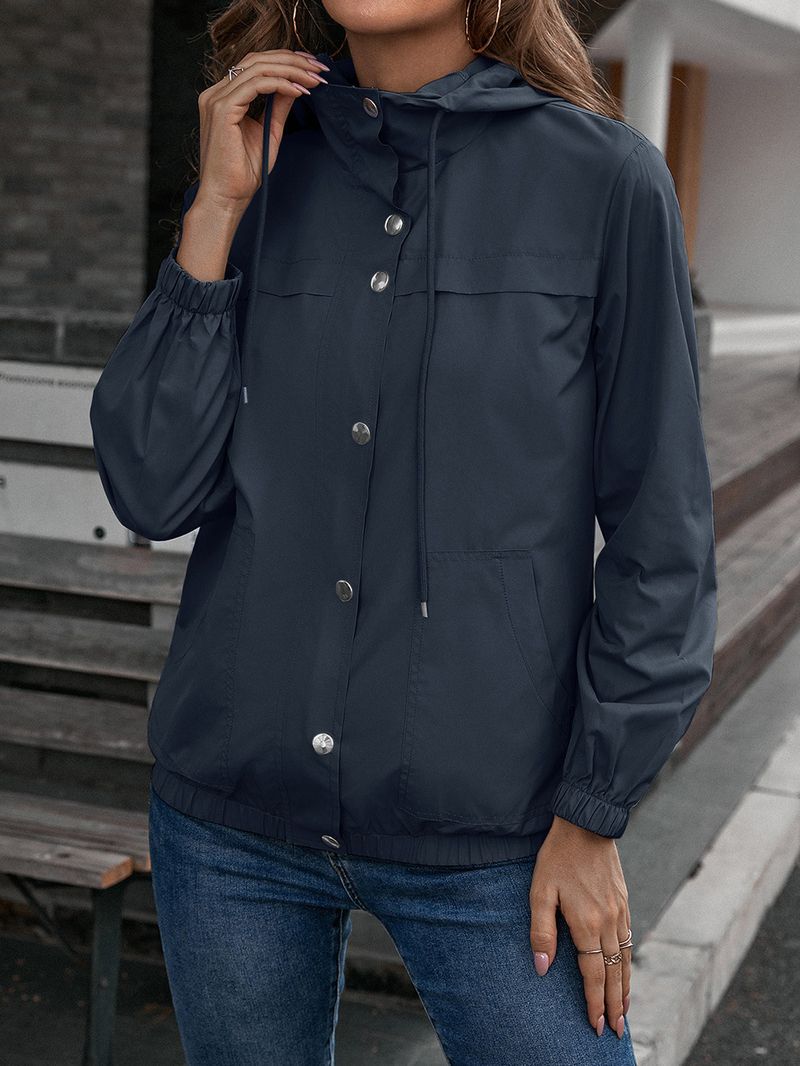Damesregenjas met capuchon, buitensport, bergbeklimmen, kleding, windjack, waterdicht jack_voghion.com