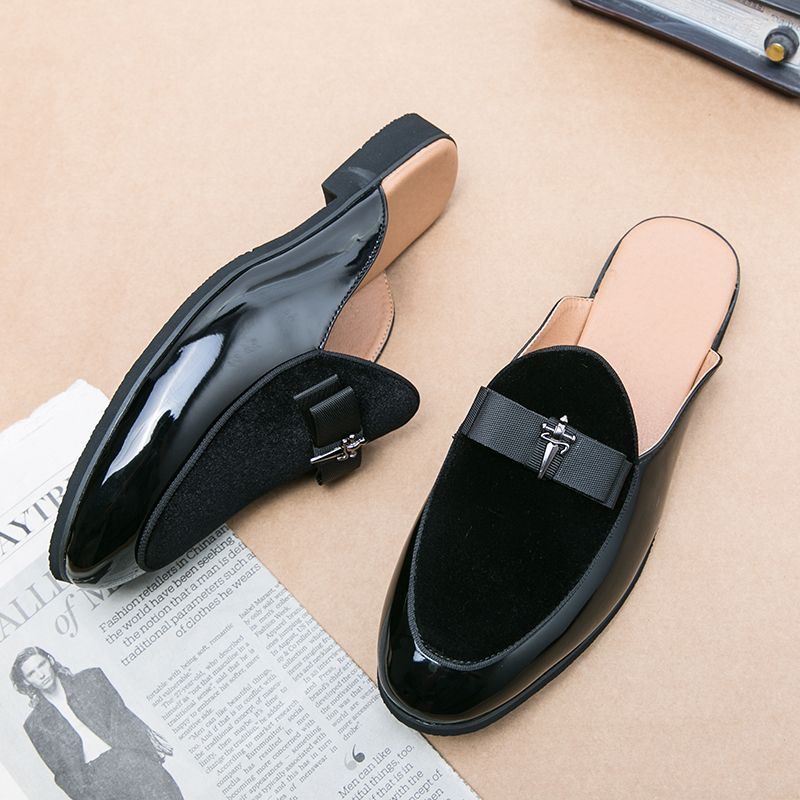 Italienesch Männer Pantoffelen Veloursleder Loafers Mokassinen Outdoor Sandalen Männer Casual Fir Männer Summer Designer Mark Schong_voghion.com