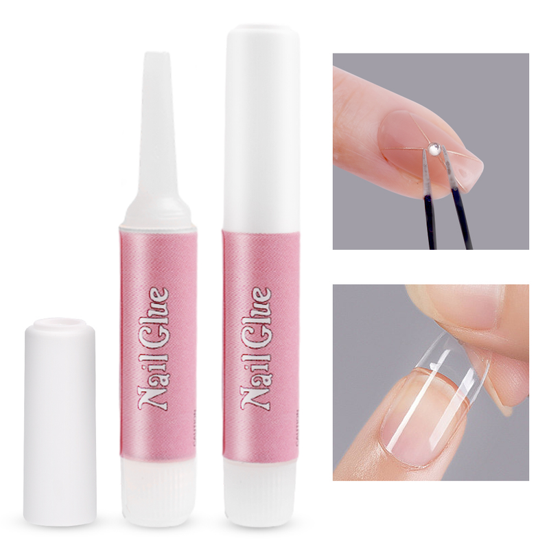 Gel de colle à ongles pour fausse pointe, outil adhésif de décoration pour nail art, fausse pointe française, gel adhésif, extension rapide st_voghion.com