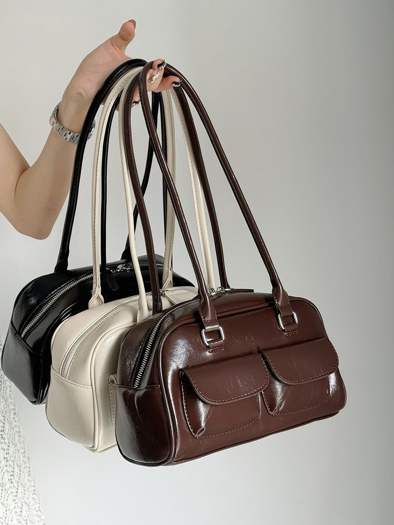 Nova bolsa de boliche coreana nicho axila grande capacidade pequeno bolso design bolsa para mulheres_voghion.com