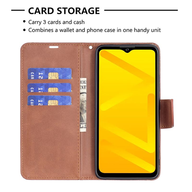 Wallet Magnetic Buckle Flip Leather Case for ZTE A31 A51 A71 Shockproof Bumper Soft Business Back Cover_voghion.com