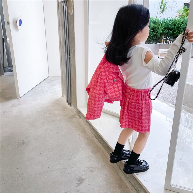 Mutter & Kinder Mädchen Prinzessin anzug für kinder kinder puffärmeln jeansjacke kurzen rock zwei-stück_voghion.com