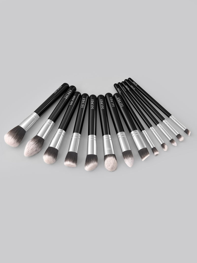 13 new black large professional makeup brush sets_voghion.com