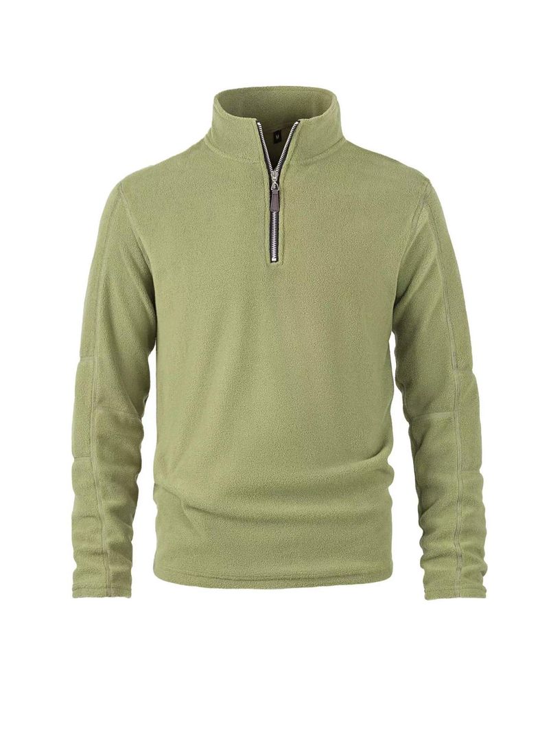 Herren-Fleecejacke mit Reißverschluss – Winterpullover mit Sherpa-Futter und Stehkragen (S-XXL, 7 Farben)_voghion.com