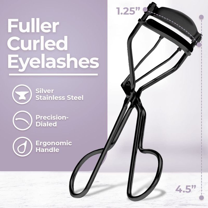 Makeupværktøjssæt Øjenvippebukker Øjenvippekam Øjenbrynskam Øjenbrynstrimningssaks Dameskønhedsværktøj Julegave_voghion.com