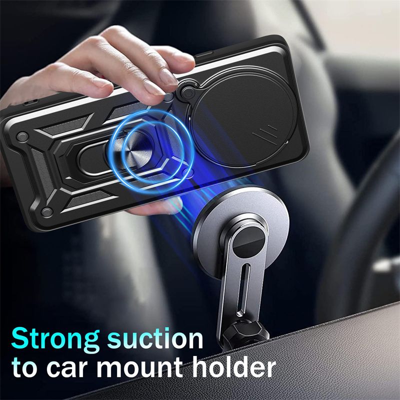 Custodia magnetica per Xiaomi Note 14 13 12 11 10 9 Pro Plus 5G 12S con protezione per obiettivo della fotocamera scorrevole e Redmi 14C 13C 12C._voghion.com