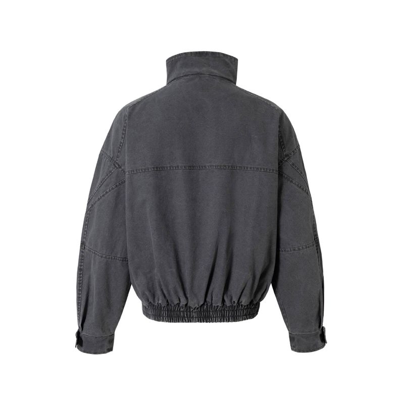 Eon Modish 25 Autunno Nuovo stile americano High Street Giacca con colletto alla coreana e linea strutturata_voghion.com