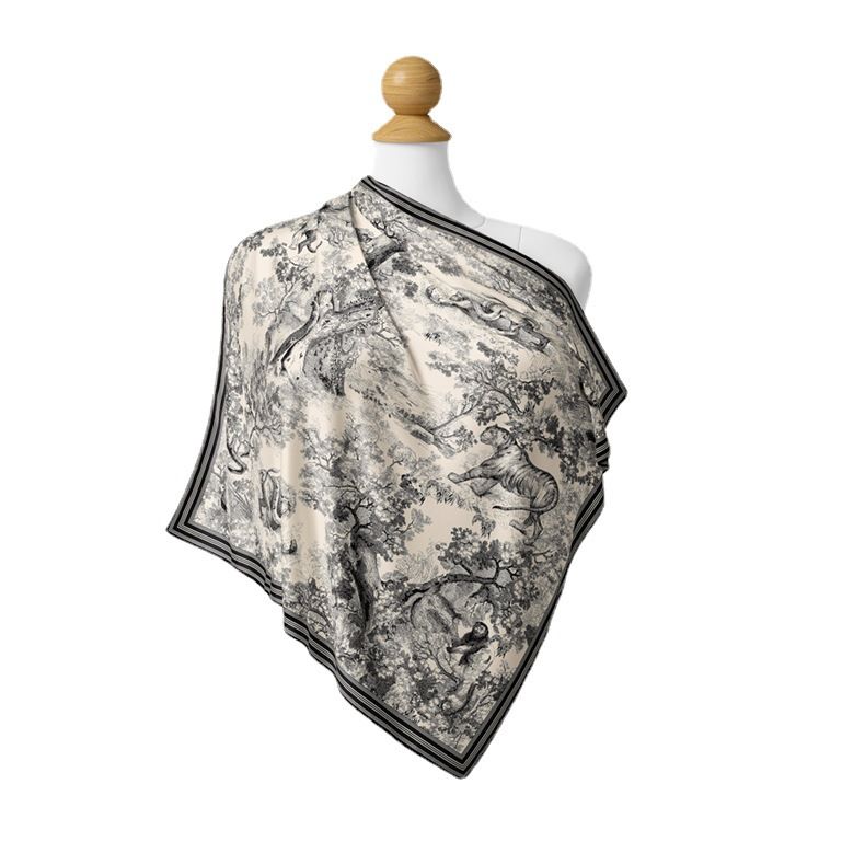 New Malaysian Silk Square Scarf Foreign Trade Decoration Bag Convenient Headscarf Hair Tie Ribbon For Women_voghion.com