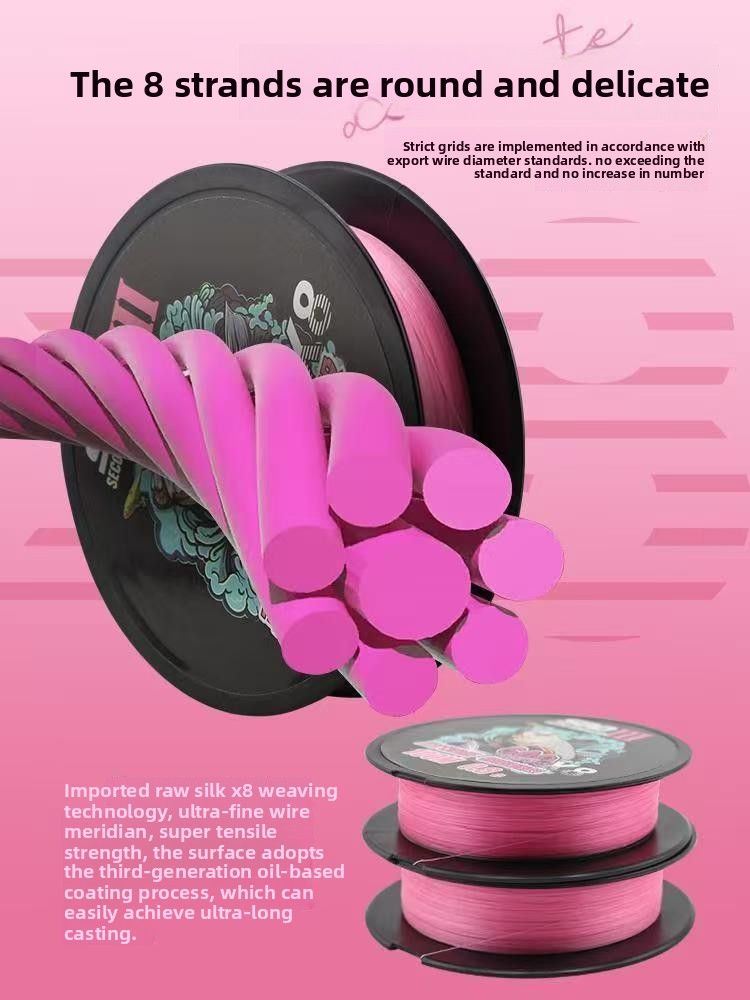 PE Yasaosang No Rise Numero 8 Linea di pesca con esche artificiali a lungo lancio liscia e resistente all'usura 100,15 m YGK_voghion.com