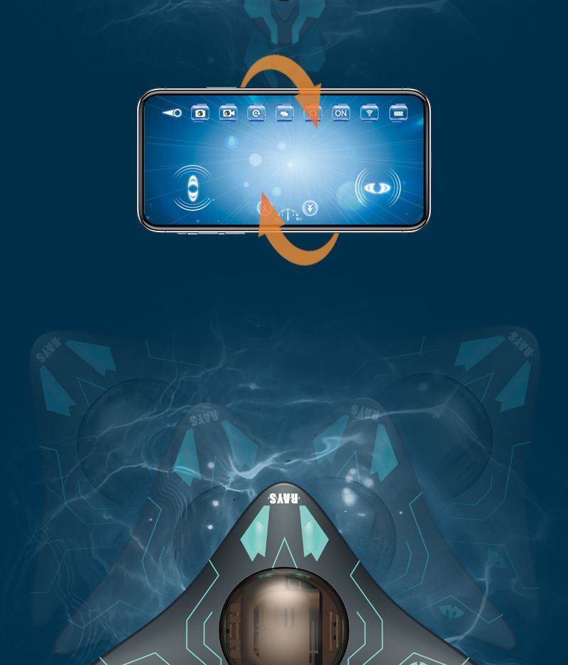 WIFI Remote Control Underwater Camera, Camera, Spacecraft Modeling, Real-time Transmission Of Underwater Photography And Video_voghion.com