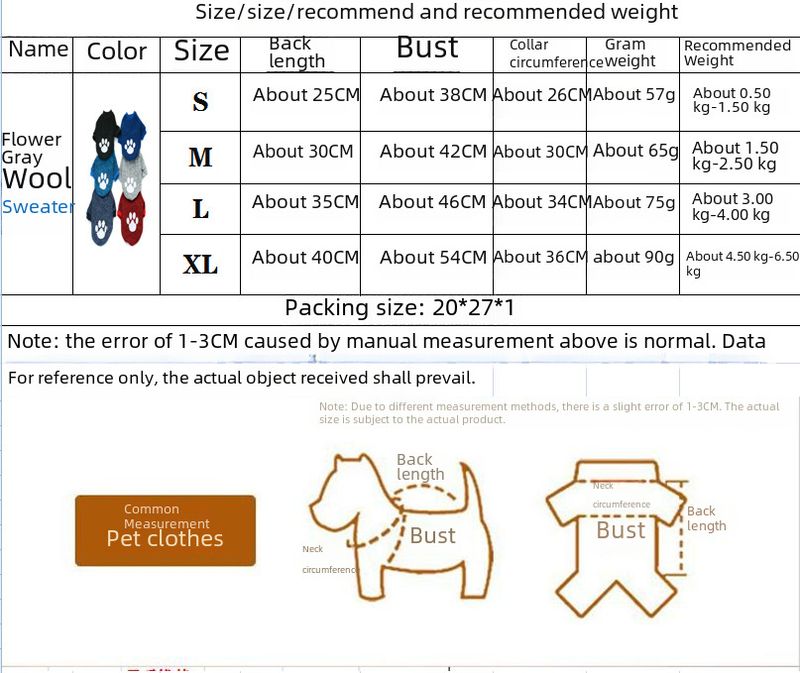 Cross-border pet sweater autumn and winter fleece printed sweater cat clothing dog clothes pet sweater wholesale_voghion.com