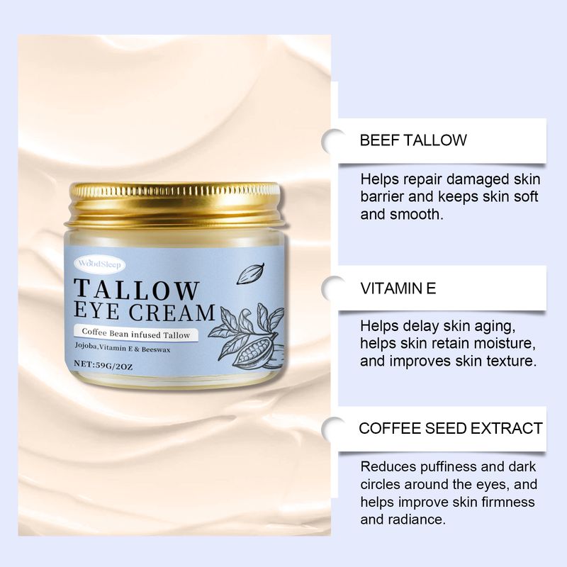 WoodSleep Coffee Grass Fed Butter Eye Cream Nourishes, Smoothes, Tights And Lightly Absorbs Eye Skin_voghion.com