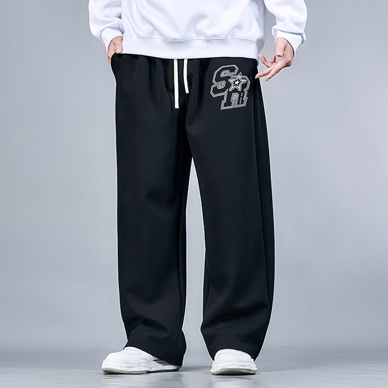 Erkekler İçin Rahat Kesim Düz Paça Günlük Pantolon - Eğimli Cepli - Büyük ve Uzun Boylular İçin Rahat Pamuk Karışımlı Pantolon (2XL-8XL Bedenlerde Mevcuttur)_voghion.com