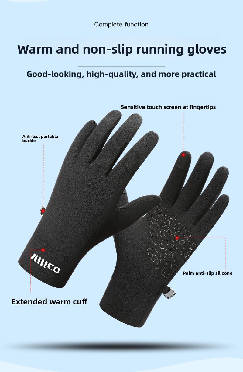 Outdoor-Eltern-Kind-Herbst-Winter-Kindersport-Handschuhe Laufen Radfahren Touchscreen Warme Fleecegefütterte Kälteschutzhandschuhe_voghion.com