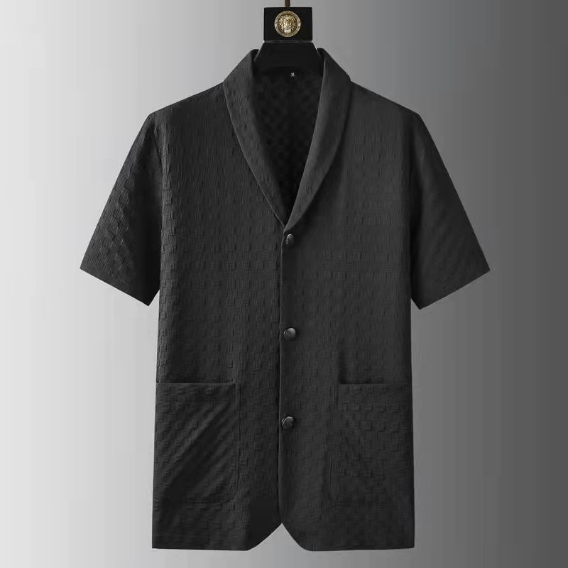 Men's Clothing Spring and summer new fashion suits men's short sleeved high end casual suits Korean style trendy slim and handsome Liangtangxin_voghion.com