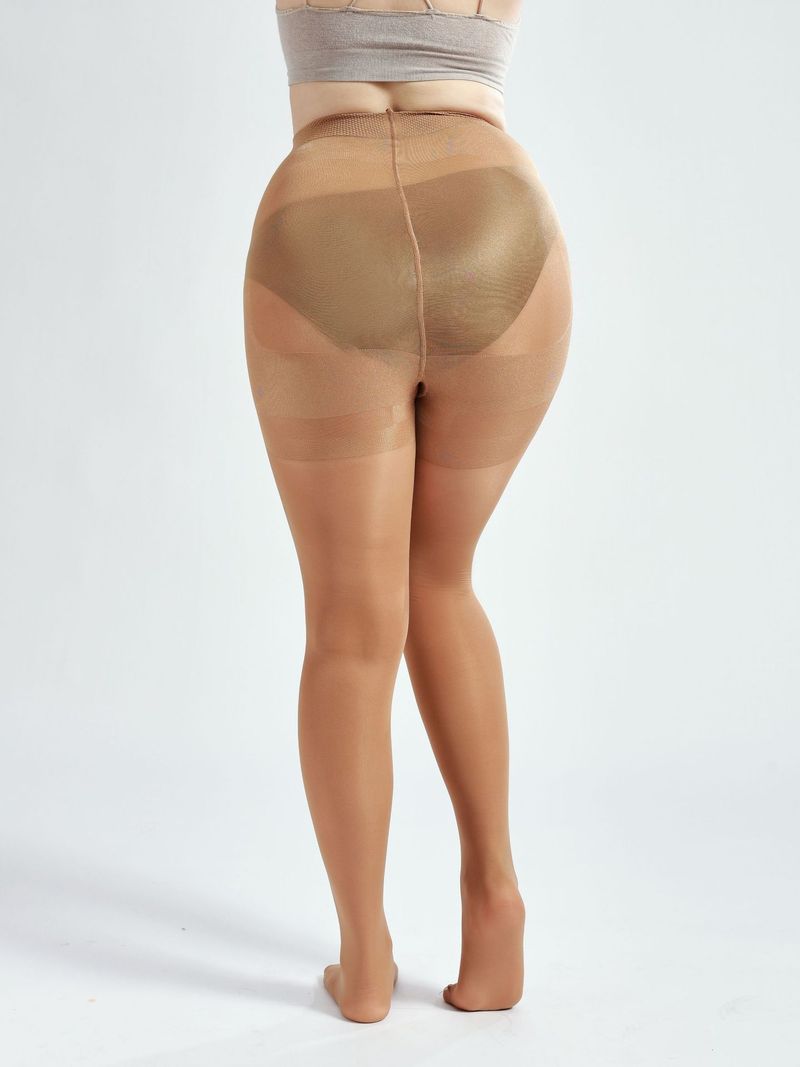 Underwear & Sleepwears Plus Size Nude Tights For Women - Seamless, Non-Slip, High-Waisted Shapewear Pantyhose In Black & Deep Skin Tone (XL-XXXXL)_voghion.com