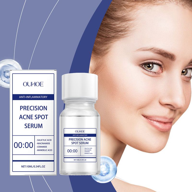 OUHOE Acne Essence Hydrates, Controls Oil, Refines Pores, Lighens Acnes, Improves Red Skin_voghion.com