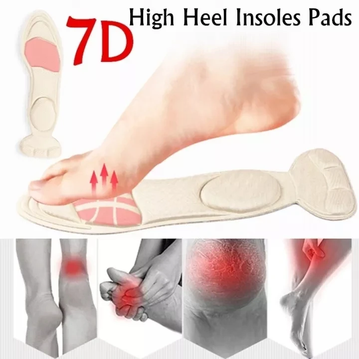 2-6pcs Women High-heel Shoes Memory Foam Insoles Anti-slip Cutable Insole Comfort Breathable Foot Care Massage Shoe Pads_voghion.com