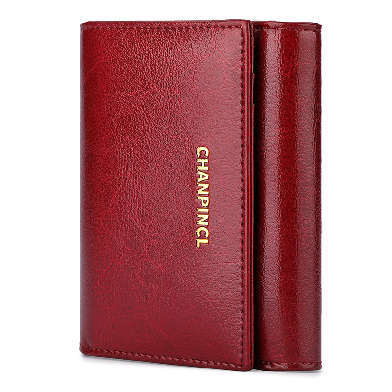 C brand boxed women's short change pocket, zipper wallet, multi card, dual currency wallet_voghion.com