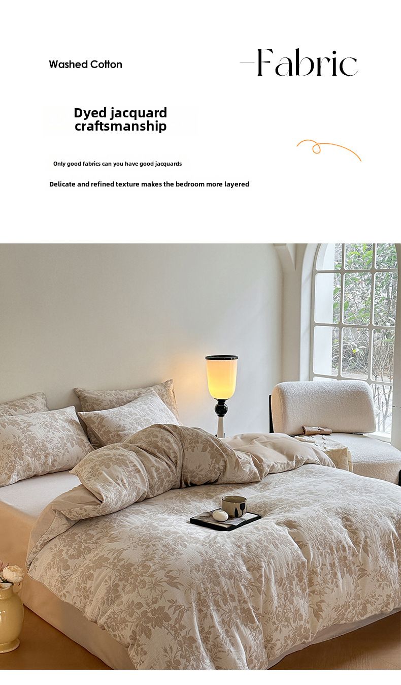 2/3/4pcs Bedding Sets yarn bed sheets bedding four-piece set_voghion.com