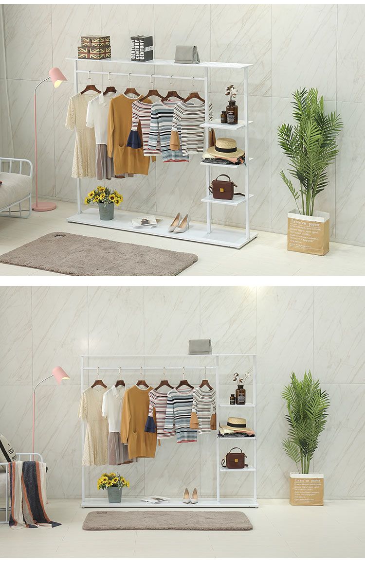 Perchero de pie con nuevo estilo, de hierro forjado, creativo, para sala de estar, dormitorio, simple, para ropa_voghion.com