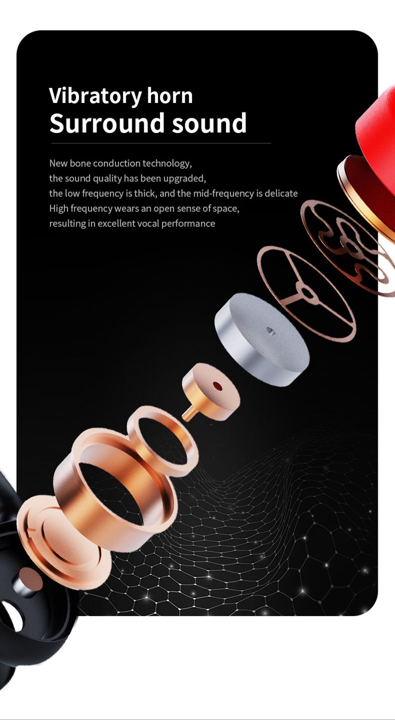 True Bone Conduction Headset IPX8 32GB Bluetooth 5.3 Wireless Swimming Headphone With Microphone Waterproof Exercise_voghion.com