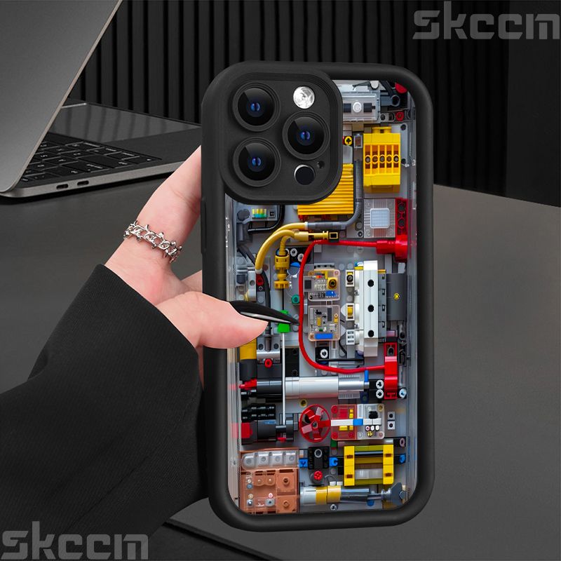 Divatos autómintás szilikon telefontok iPhone 16 Pro Max 15 14 11 12 13 7 8 16 Plus XS X XR matt ütésálló puha borítás_voghion.com
