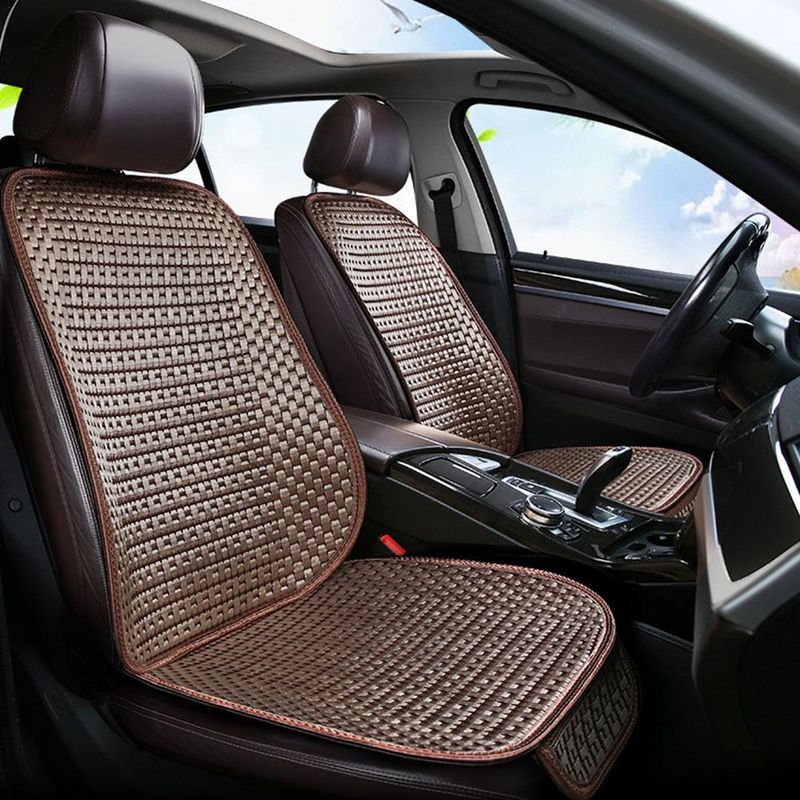 Funda de asiento de seda de hielo de verano para coche, cojín universal fresco de temporada_voghion.com