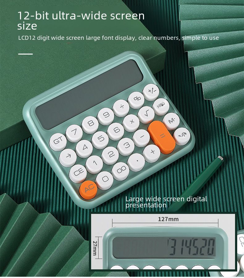Zuneng Taschenrechner JN-800 Stumm 12 Kommerzieller Bürobedarf Computer Student Niedlich Kreativ_voghion.com