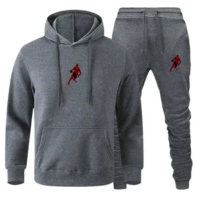 Herren-Trainingsanzüge Herbst/Winter 2025 Jogging Fiess Sportswear Set: Modisches Langarm-Sweatshirt und lässige Hose_voghion.com