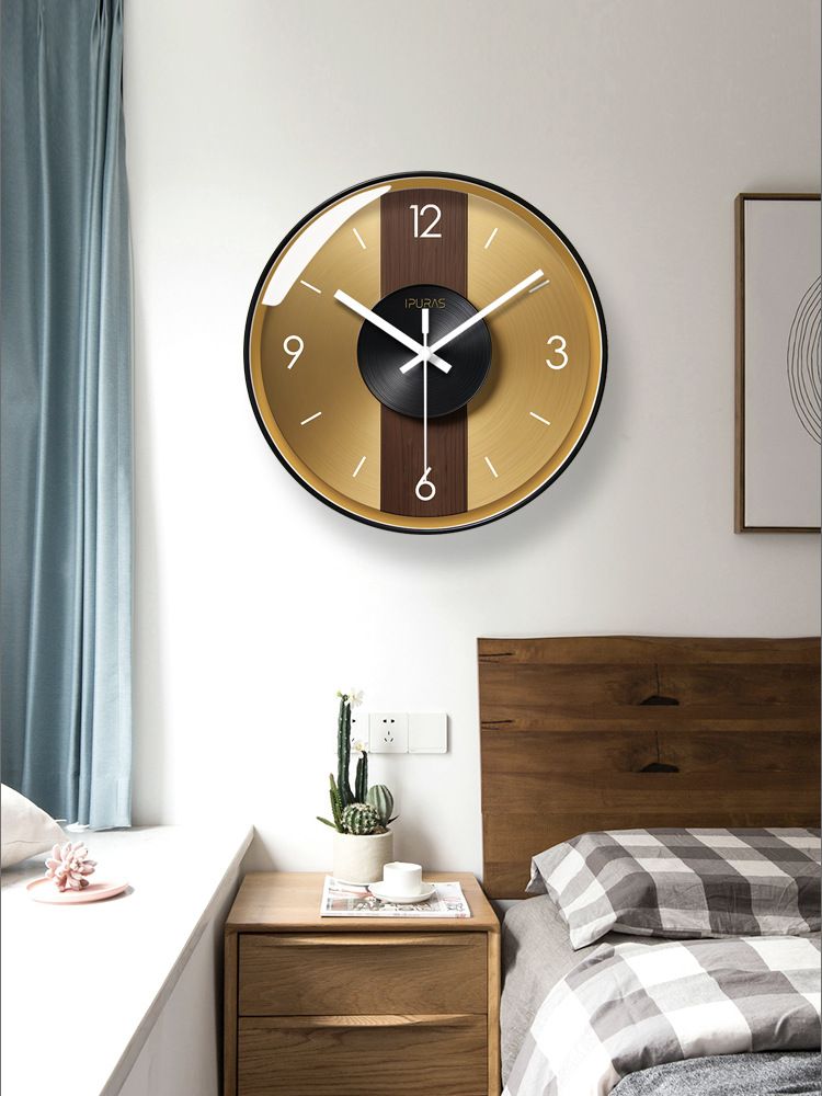 Yipula 7080 Modern Light Luxury European Style Living Room Creative Simple Home Fashion Elegant Wall Clock_voghion.com