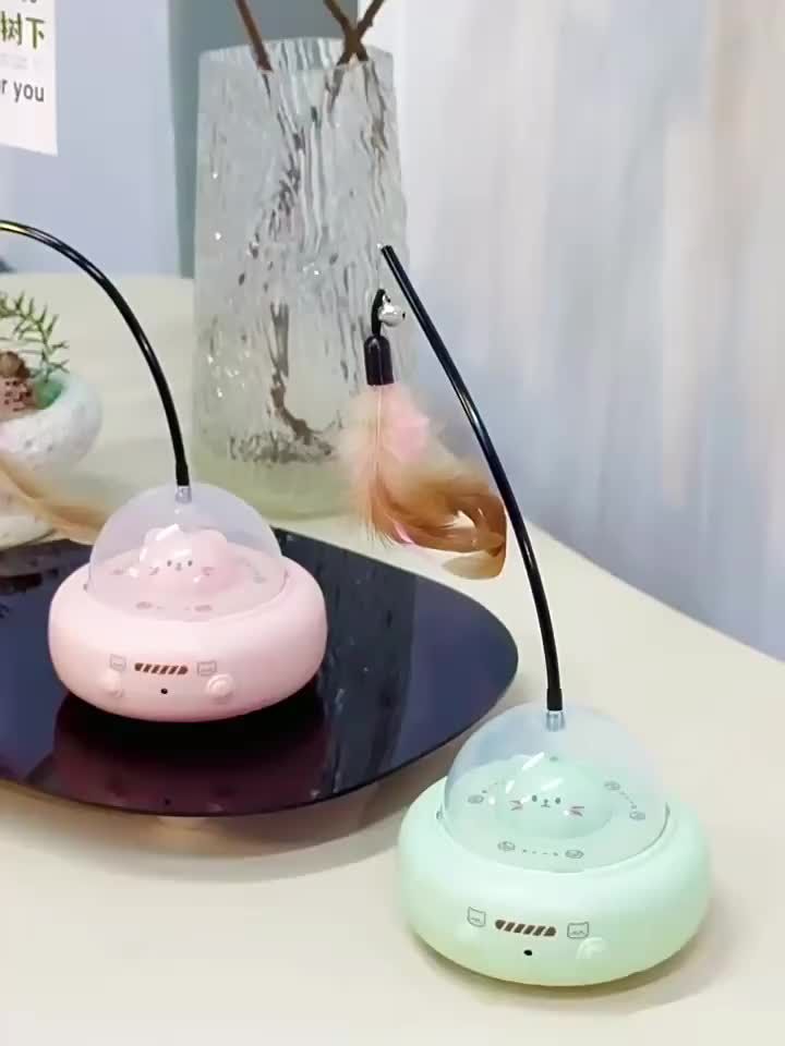 Smart Interactive With Red Dot, Laer Obtacle Avoidance, Pet Toy, USB Charging, Replaceable Feather Teaer Toy For By PawParty Store_voghion.com