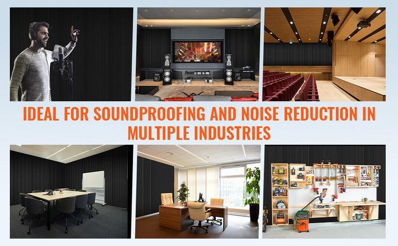 VEVOR Acoustic Foam Panels 50 Pack 12 X 12 X 2 In For Studio Wall And Ceiling_voghion.com