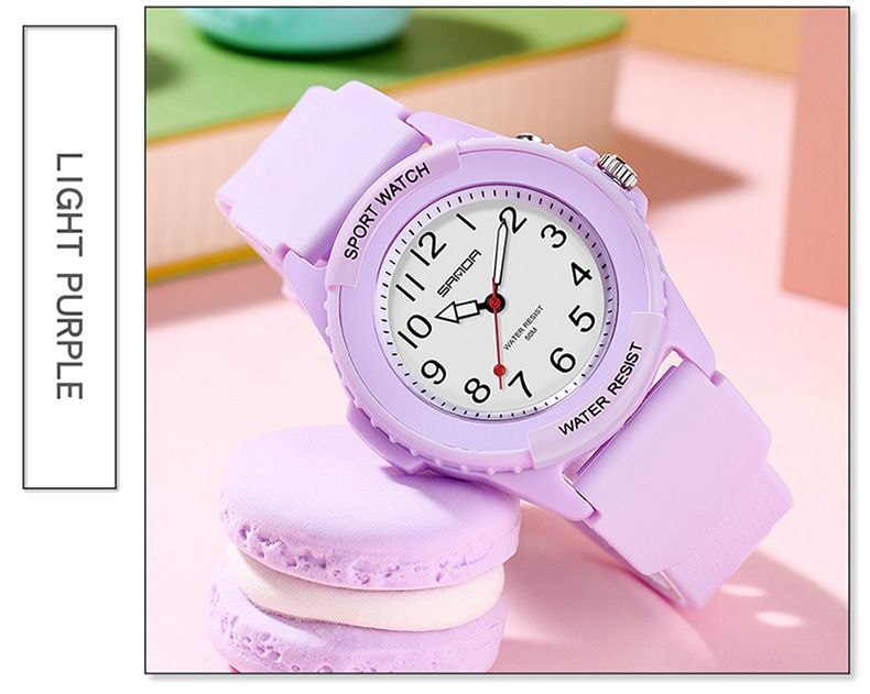 Orologio sportivo al quarzo con quadrante luminoso - Cassa in resina leggera, vetro minerale, impermeabile fino a 30 m, display analogico-digitale, movimento luminoso, orologio da studente_voghion.com