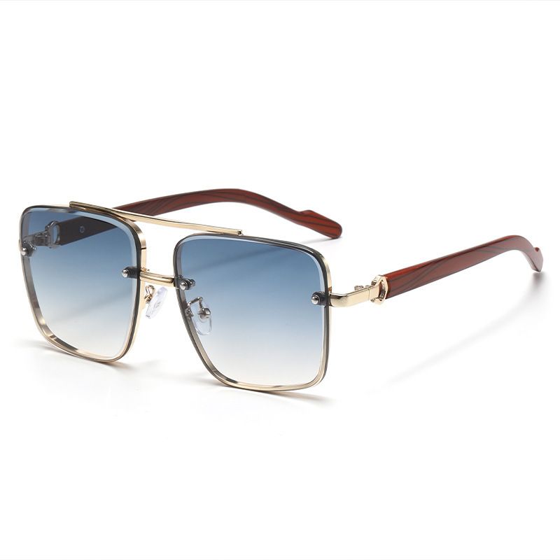 New High-Definition Polarized Trendy Personality For Men Pilot Driving Aviator Sunglasses_voghion.com