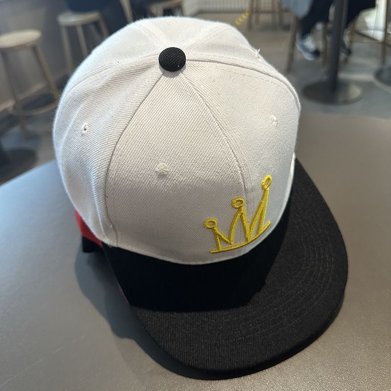 Hip Hop Men's Women's Flat brim Spring and Autumn Baseball Big Headed Street Dance Trendy Person Straight Board American_voghion.com