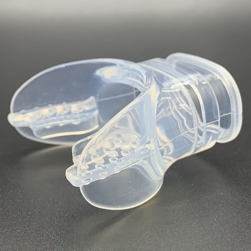 Cibo da morso per immersioni, tutto il tubo di respirazione di grado asciutto, accessori in silicone, propulsore subacqueo, materiale in PVC_voghion.com