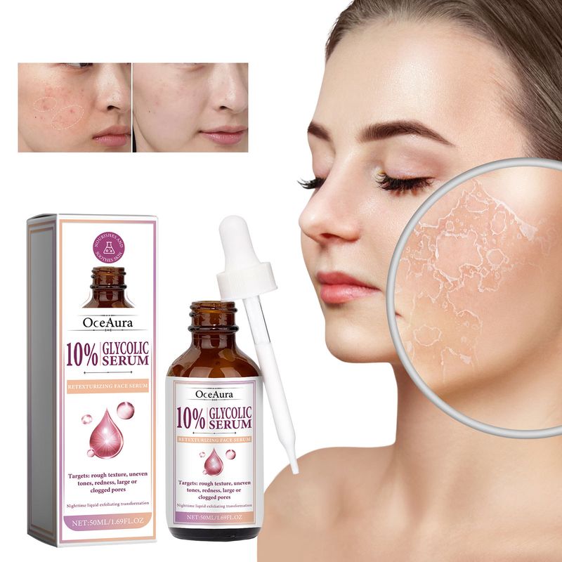 OceanAura Glycolic Acid Repair essence Facial skin barrier repair relieves sensitive muscle smooth, tender and firm_voghion.com