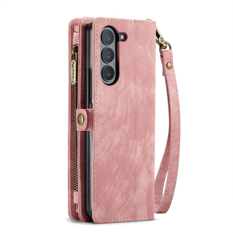 Applicable to New Samsung Z Folder 6 Phone Case Folding Zfolder 5 Mobile Phone Leather Case Multifunctional Card Wallet_voghion.com
