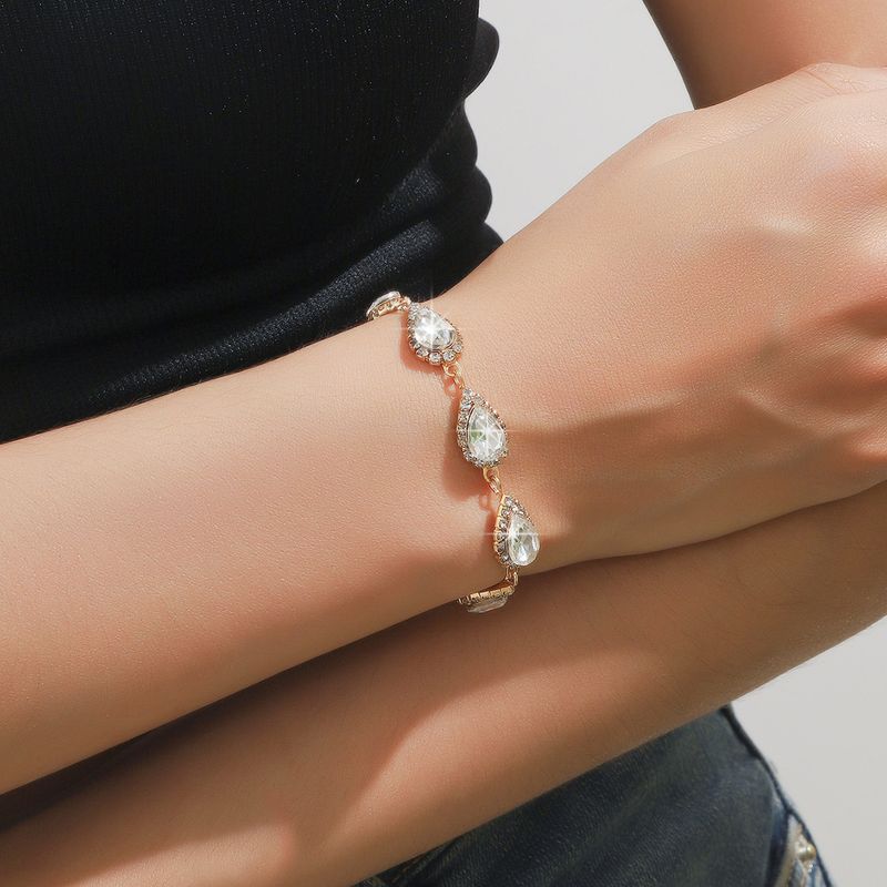 Set di gioielli da donna, set di gioielli da sposa alla moda, collana di alta qualità, orecchini, bracciale, abito da sposa, lusso, elegante, accessori coordinati_voghion.com