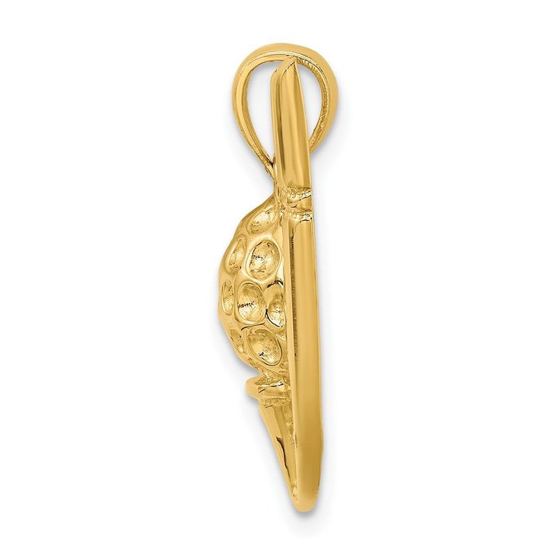 14K 2-D Golf Club And Ball On Tee Charm_voghion.com