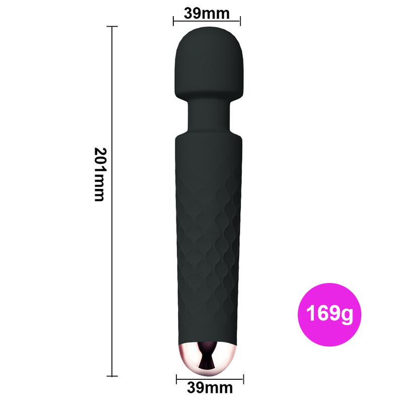 Personal Wand Massager MELO Handheld Cordl Waterproof USB Rechargeable Massage 20 Vibration Patterns 8 Speeds for_voghion.com