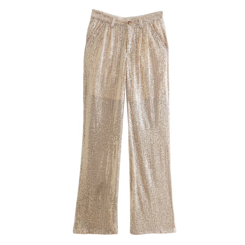 Abbigliamento da donna primavera e autunno pantaloni con paillettes nuovo stile pantaloni casual da donna A8SHE8343_voghion.com