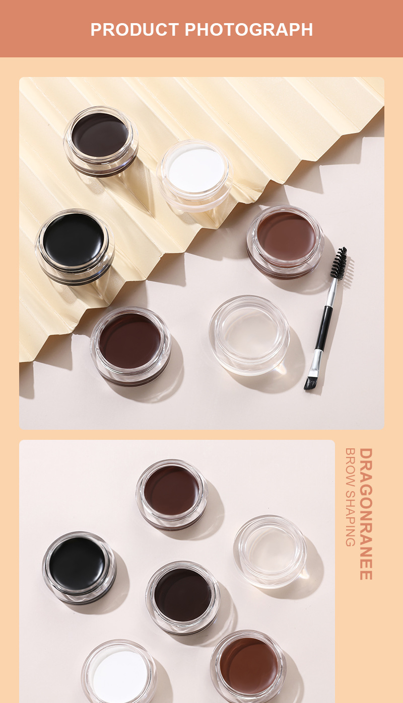 Wild - Style Eyebrow Gel Pomade & Pencil Set - European And American - Style Mocne utrwalenie, mydło - formuła woskowa dla podkreślonych i długotrwałych brwi_voghion.com