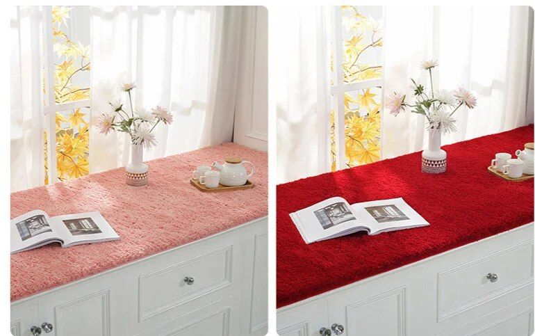 Light luxury master bedroom bay window windowsill plush balcony tatami mat, new all-season universal and customizable_voghion.com