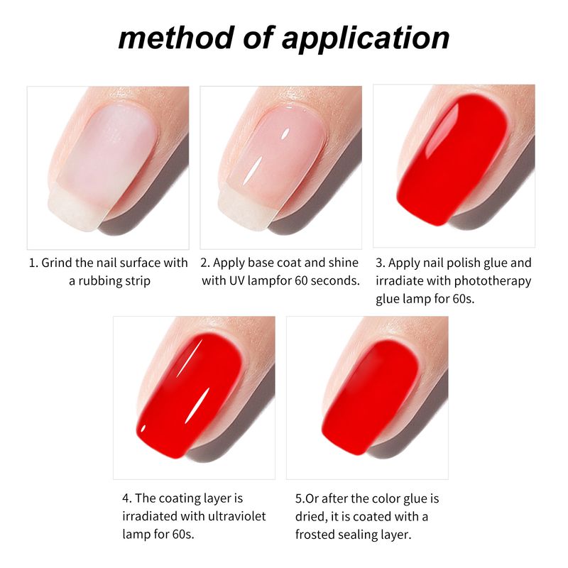 Art Quick Dry 7ML Polish Functional Set Removable Base Top Coat UV Gel Nail Salon_voghion.com