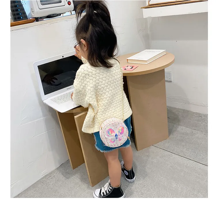 Borse alla moda Borse per bambini più recenti Modello classico Cotone e canapa Borse a tracolla per bambini Borse da viaggio per snack per bambini Natale_voghion.com