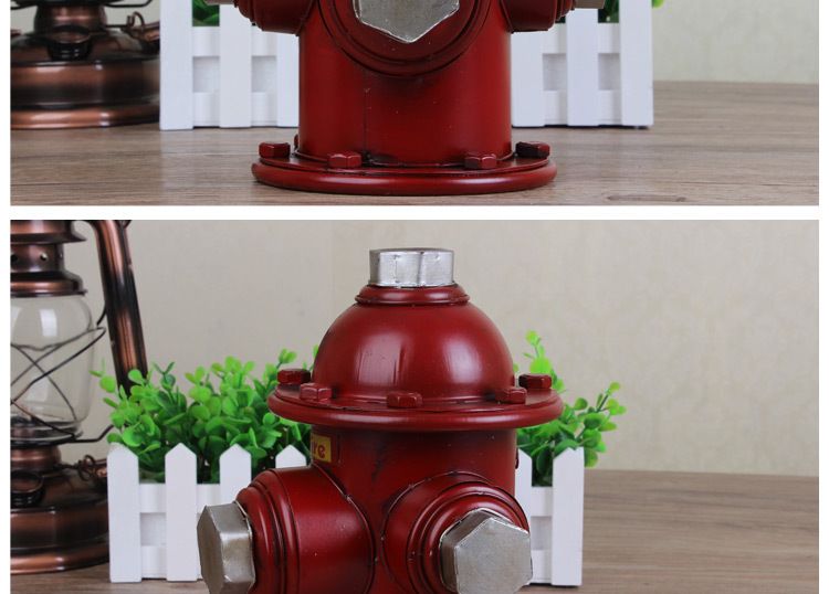 Retro fire hydrant model iron crafts home accessories decoration photography props can be_voghion.com